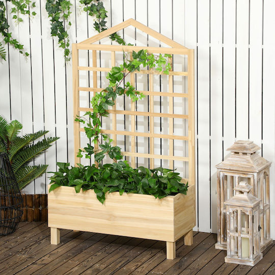 Outsunny Ζαρντινιέρα Ξύλινη ξύλο ελάτης 90x43x150εκ.
