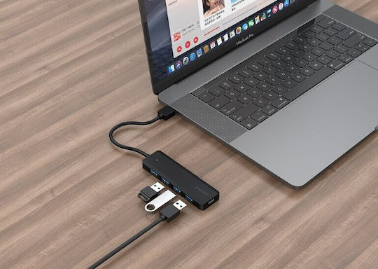 Gembird Hub 4 Porturi USB 3.1 Cu Conectare USB-A
