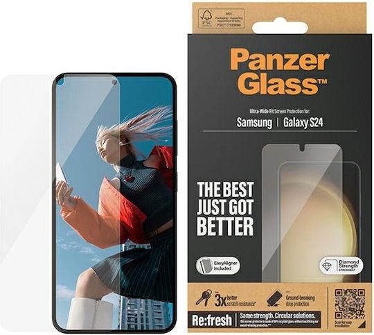 PanzerGlass Ultra-wide Fit Tempered Glass (Galaxy S24)