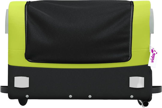 Vidaxl Bicycle Trailer Black Green 45 Kg Iron