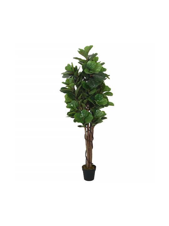 Künstlicher Baum für den Außenbereich Ficus Lyrata Grün 120cm vidaXL