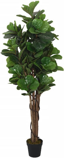 Изкуствено дърво за външно пространство Ficus Lyrata Green 120см vidaXL