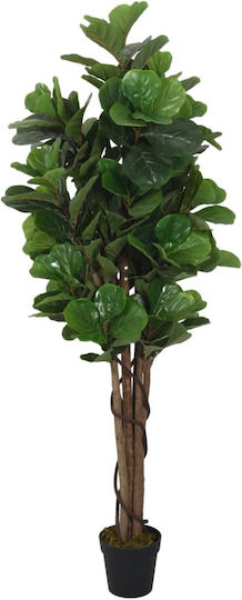 Artificial Outdoor Tree Ficus Lyrata Green 150cm vidaXL