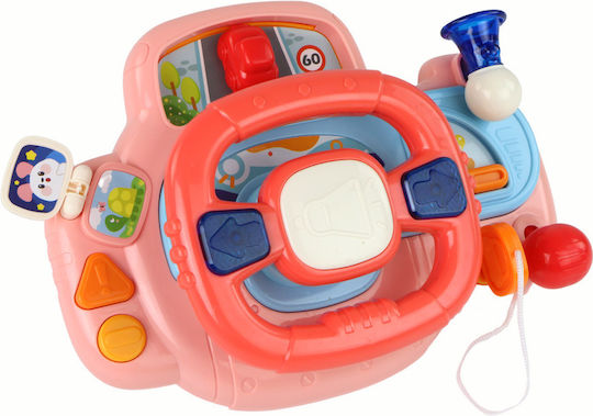 Lean Toys Steering Wheel Interactive with Sounds for 18++ Months