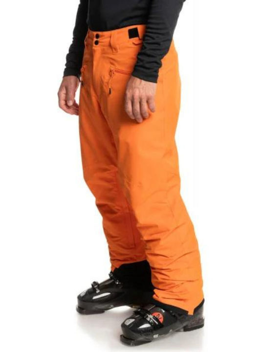 Quiksilver Boundry EQYTP03144-NKP0 Men's Trousers for Ski & Snowboard Orange