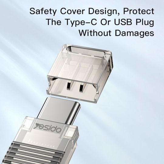 Yesido GS21 Четец на Карти USB 2.0 Type-C за / /м/и/к/р/о/ /S/D/ / / / / Transparent