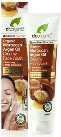 Dr.Organic Bioactive Skincare Organic Moroccan Argan Oil Crea Γαλάκτωμα Καθαρισμού Προσώπου 150ml