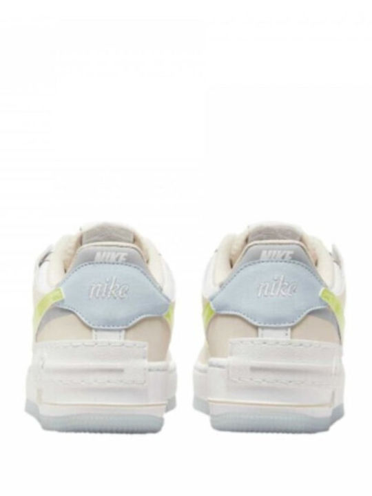 Air Force 1 Damen Flatforms Sneakers Weiß