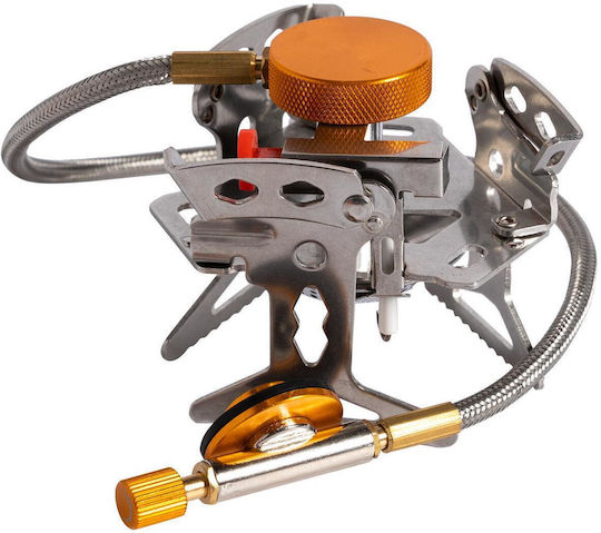 Camping Stove Little Farmer Foldable 3200 W One Burner Piezo-electric Ignition 150x85 Mm Arzător cu gaz pentru butelie 500gr