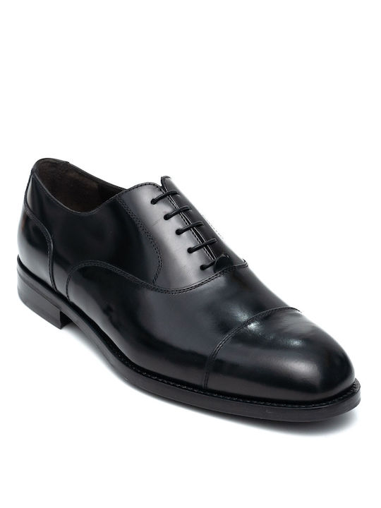 Perlamoda Men's Leather Dress Shoes Black