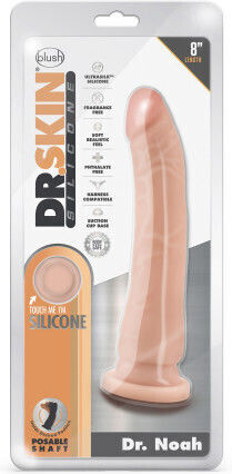 Blush Dr. Skin Dr. Noah Glass Dildo Inflatable With Suction Cup Vanilla 22cm