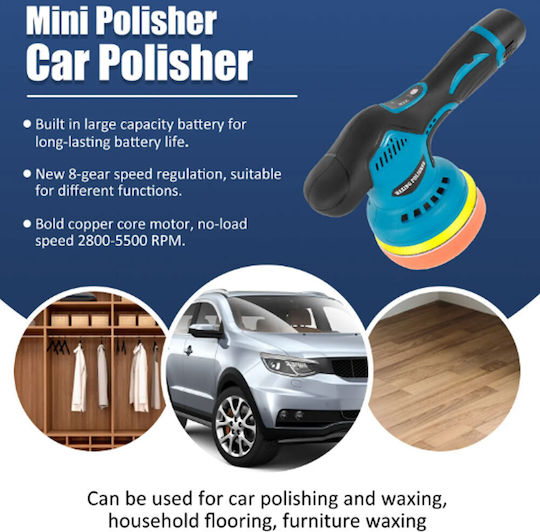 105903 Rotationspolierer Polierer 12V mit Drehzahlregelung