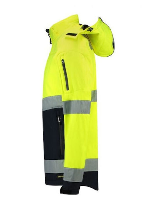 Rimeck Work Jacket Softshell with Hood Yellow