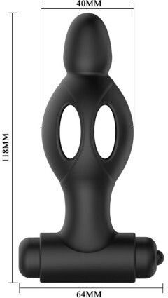 Rimba Mr. Play Vibrator Anal Negru 11.5cm