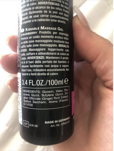 Megasol USA Eros Kissable Massage Gel για Μασάζ με Άρωμα Strawberry 100ml