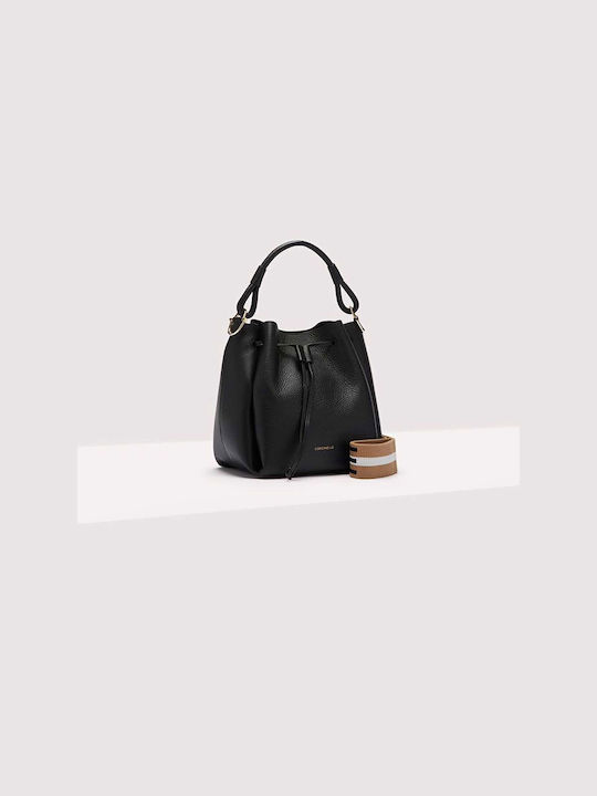 Coccinelle Eclyps Small Leather Women's Bag Hand Black