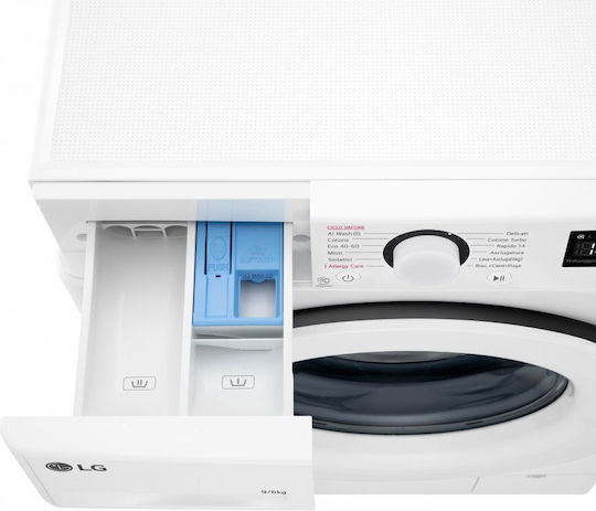 LG Πλυντήριο-Στεγνωτήριο Ρούχων 9kg/6kg Ατμού 1400 Στροφές