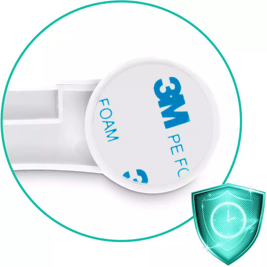 Ricokids Защитни елементи за шкафове и чекмеджета от пластмаса в Бял цвят 10бр