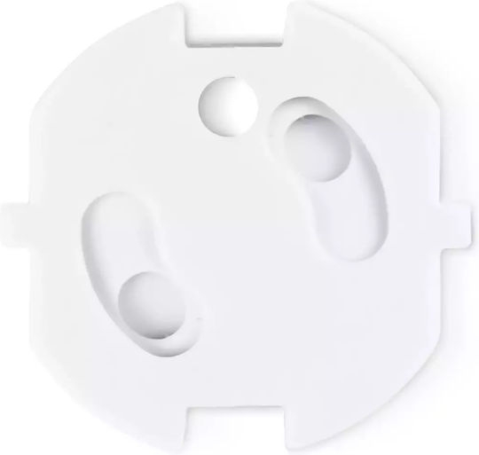 Ricokids Προστατευτικό Κάλυμμα Πρίζας από Πλαστικό σε Λευκό Χρώμα 3.8x3.8εκ. 10τμχ