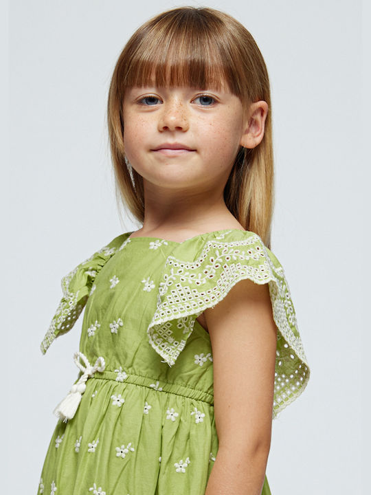 Mayoral Παιδικό Φόρεμα Πράσινο