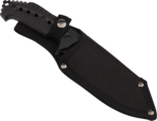 Survival Messer Überleben Schwarz in Hülle