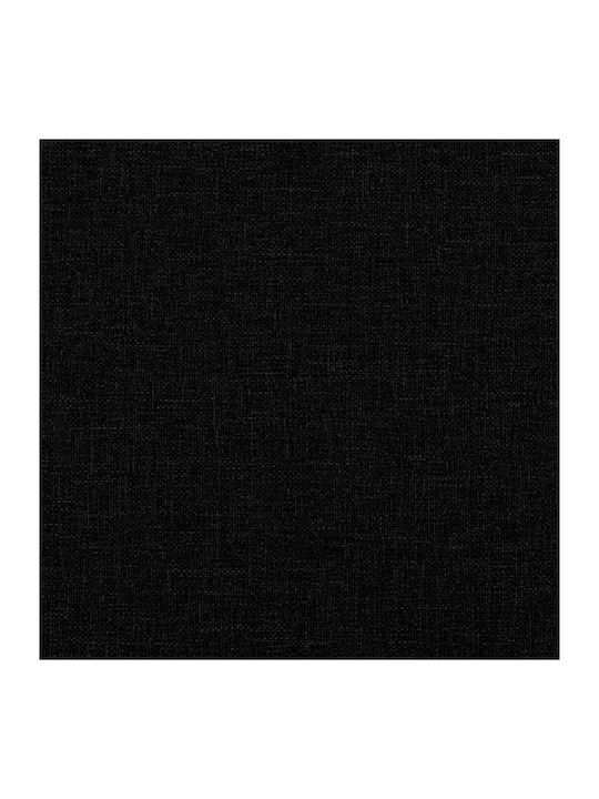 Three-Seater Couch Black 198x77x80 cm