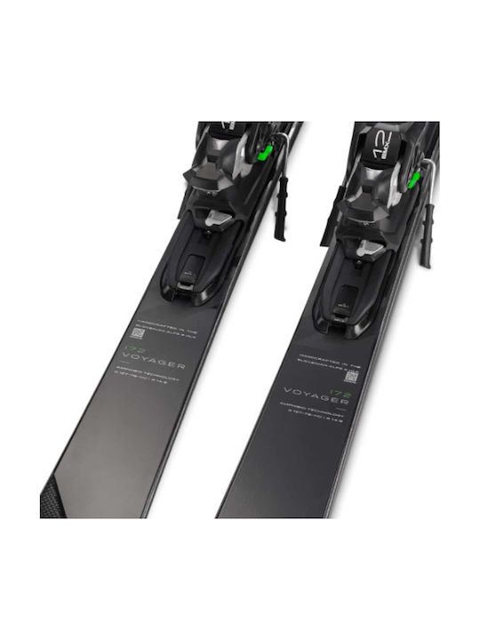 Voyager Elan Men's Ski Boots in Black Color with Bindings