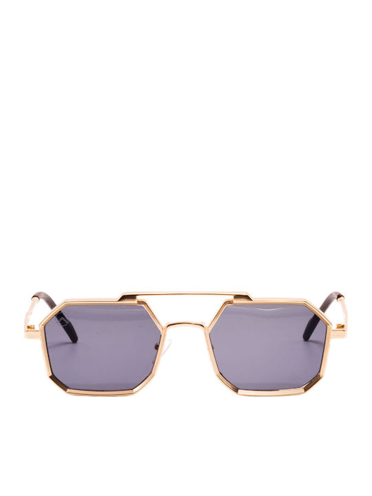 Olympus Sunglasses Hephaestus Unisex Sunglasses with Gold Metal Frame and Gray Lens 8461137312767
