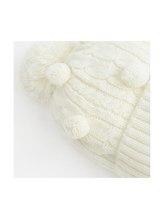 Cool Club Kids Beanie Knitted White