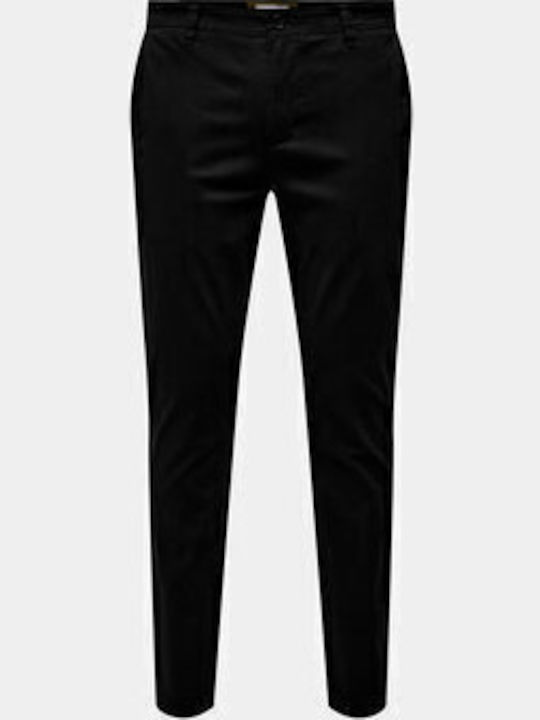 Παντελόνι Chino σε Slim Εφαρμογή Μαυρο
