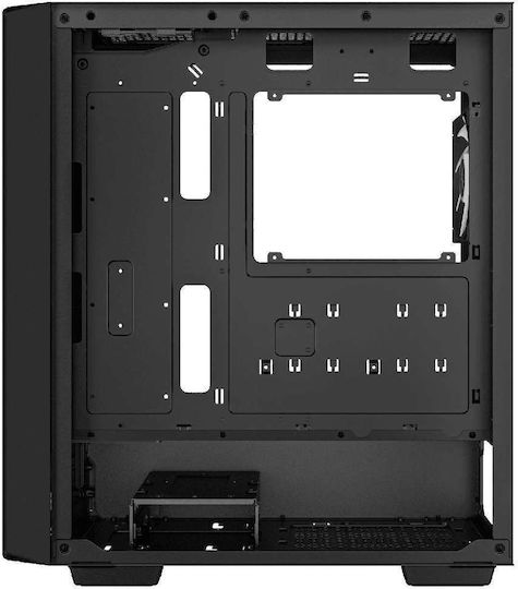 Deepcool CC560 ARGB v2 Gaming Midi-Turm Computergehäuse mit Seitenfenster Schwarz