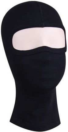 Volles Gesicht Unisex Beanie in Schwarz color