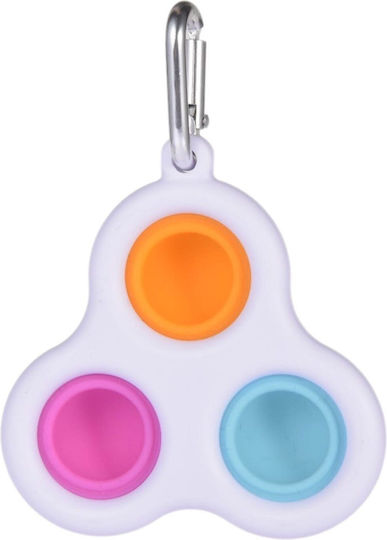Pop it Fidget Μπρελόκ Σιλικόνης Πολύχρωμο