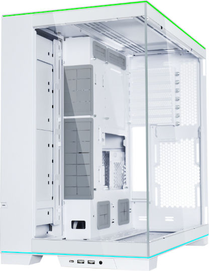 Lian Li O11D EVO RGB Gaming Midi Tower Computer Case with Side Window White