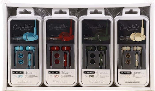 EV190 10τμχ In-ear Handsfree with 3.5mm Connector Multicolour