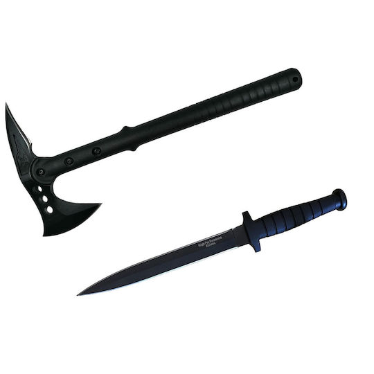Überlebensset mit Schaufel, Axt und Messer