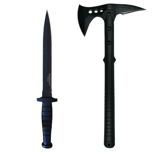 Überlebensset mit Schaufel, Axt und Messer