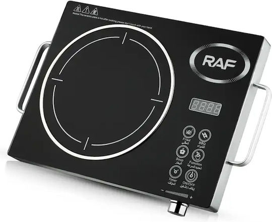 Raf Ceramic Countertop Single Burner Black