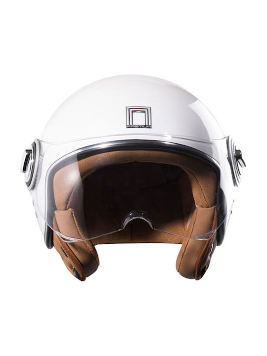 Nox White Pearl Motorradhelm Jet ECE 22.06