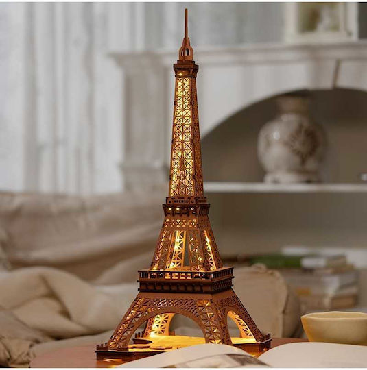 Rolife Παιχνίδι Κατασκευών Ξύλινo Night LED of the Eiffel Tower 3D για Παιδιά 14+ Ετών