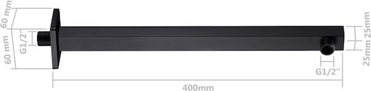 vidaXL Replacement Shower Arm Extension
