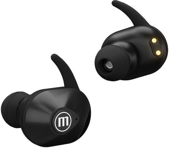 Maxell Mini Duo In ear Bluetooth хендсфри Слушалки с Кутийка за Зареждане Черен