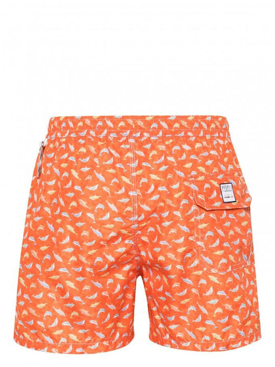 Fedeli Herren Badebekleidung Shorts Orange