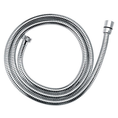 Ferro Metallic Shower Hose Silver W04 50cm (1/2")