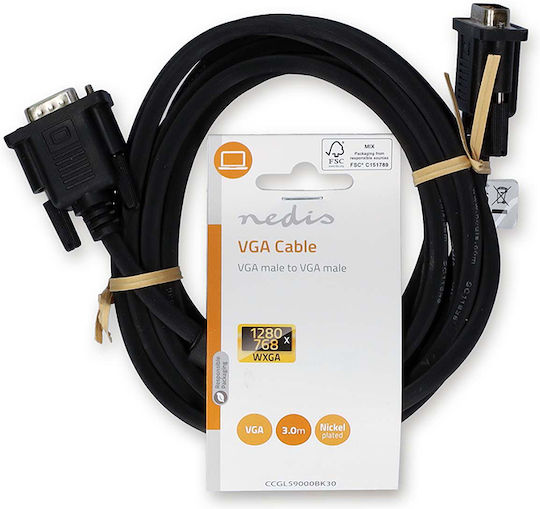Nedis Cable HDMI male - HDMI male 3m Μαύρο