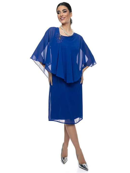 RichgirlBoudoir Airy Midi Dress for Wedding / Baptism Blue