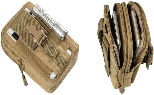 Militärische Tasche Taille aus Polyester Beige 1Es
