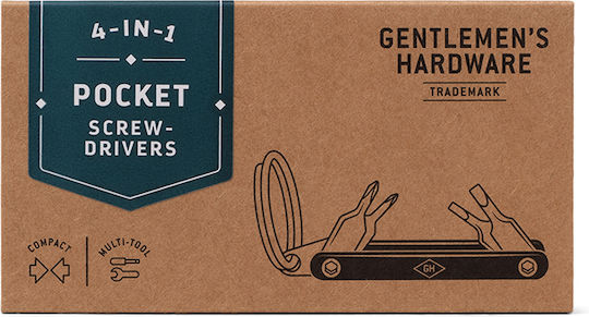 Gentlemen's Hardware Gentlemen's Hardware Πολυεργαλείο Μπρελόκ Μαύρο