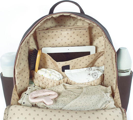 Pasito a Pasito Diaper Bag Brown 32x37x15cm.