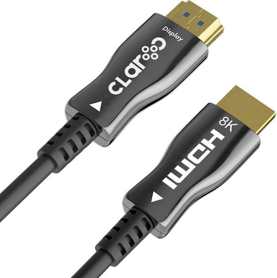 Claroc HDMI 2.1 Кабел HDMI мъжки - HDMI мъжки 50м Черен